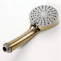 brushed gold_Brushed Gold Handheld High Pressure ABS Shower Head Water Saving Hand Shower Head 5 Fun
