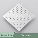 Chrome 16 inch_Senlesen Ultra-thin Rainfall Shower Head Matte Black 20/16 Inches Wall/Ceiling Mounte