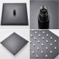 Chrome 16 inch_Senlesen Ultra-thin Rainfall Shower Head Matte Black 20/16 Inches Wall/Ceiling Mounte
