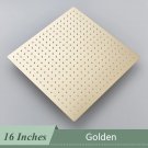 Golden 16 inch_Senlesen Ultra-thin Rainfall Shower Head Matte Black 20/16 Inches Wall/Ceiling Mounte