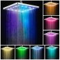 A Bright -warm_LED Shower Head Digital Temperature Control 3 Spraying Mode Shower Sprayer Water Savi