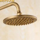. 8 inch 20x20cm Round OverHead Rain Shower Head, Copper Shower Head, Anitque Brass Bathroom Shower,