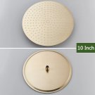 army green_Rozin 8/10/12 Inch Stainless Steel Rainfall Shower Head Black/Brushed Gold Round&Squa