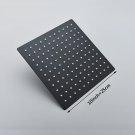 Matte Black 10 inch_Rozin 8/10/12 Inch Stainless Steel Rainfall Shower Head Black/Brushed Gold Round