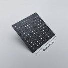 Matte Black 8inch_Rozin 8/10/12 Inch Stainless Steel Rainfall Shower Head Black/Brushed Gold Round&a