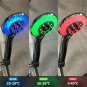 Transparent_LED Shower Head Digital Temperature Control Shower Sprayer 3 Spraying Mode Water Saving