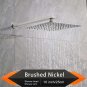 Brushed 10 Inch_Rozin Brushed Golden Rainfall Shower Head Bathroom 8/10/12" Ultrathin Style Top Show