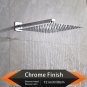 Brushed 8 Inch_Rozin Brushed Golden Rainfall Shower Head Bathroom 8/10/12" Ultrathin Style Top Showe