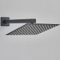 Chrome 12 Inch_Rozin Brushed Golden Rainfall Shower Head Bathroom 8/10/12" Ultrathin Style Top Showe