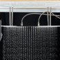 Brushed Gold No LED_Rozin LED Matte Black Shower Head 40*80cm Large Size Rainfall Shower Heads  Ceil