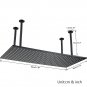Chrome LED_Rozin LED Matte Black Shower Head 40*80cm Large Size Rainfall Shower Heads  Ceiling Mount
