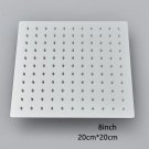 Chrome 8_Round & Square Stainless Steel Ultra-thin Showerheads 16/12/10/8 Inch Rainfall Shower H