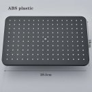 Square ABS_Round & Square Stainless Steel Ultra-thin Showerheads 16/12/10/8 Inch Rainfall Shower