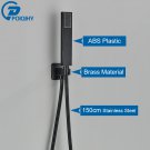 Bronze Black A_POIQIHY Golden Handshower Head 150cm stainless steel Shower Hose Plastic Bracket Show