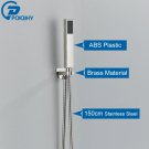 Nickel A_POIQIHY Golden Handshower Head 150cm stainless steel Shower Hose Plastic Bracket Shower Fau