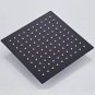 LANGYO Black Square Rain Stainless Steel Shower Head Ultrathin 2 MM 8/10/12/16 Inch Choice Bathroom