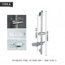 Bar Only with A Dish_Adjustable Shower Bar Lifting Rod Extendable Wall Mount Shower Column 3 Spray S