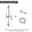 Whole Set No Dish_Adjustable Shower Bar Lifting Rod Extendable Wall Mount Shower Column 3 Spray Show