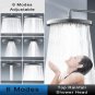 Gun Grey_New 6 Modes High Pressure Top Spray Rain Shower Head Larger Flow Supercharge Rainfall Showe