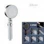 Showerhead-Silver_New 6 Modes High Pressure Top Spray Rain Shower Head Larger Flow Supercharge Rainf