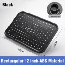 Rectangular Black_Large Flow Supercharge Rainfall Showerhead Rainfall Shower Head Bathroom Faucet Re