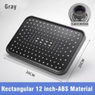 Rectangular Gray_Large Flow Supercharge Rainfall Showerhead Rainfall Shower Head Bathroom Faucet Rep