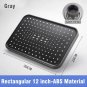 Rectangular Gray_Large Flow Supercharge Rainfall Showerhead Rainfall Shower Head Bathroom Faucet Rep