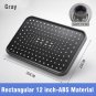 Rectangular Silver_Large Flow Supercharge Rainfall Showerhead Rainfall Shower Head Bathroom Faucet R