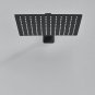 full set 8inch_Stainless Steel Black Shower Head 8/10/12 Inch Chrome Rainfall Bath Head Wall Mounted