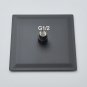 full set 8inch_Stainless Steel Black Shower Head 8/10/12 Inch Chrome Rainfall Bath Head Wall Mounted