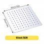 10 inch sliver_High Pressure Rainfall Stainless Steel Shower Head High Flow 8" 10" 12" Square Pressu