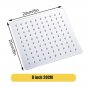 8 inch sliver_High Pressure Rainfall Stainless Steel Shower Head High Flow 8" 10" 12" Square Pressur