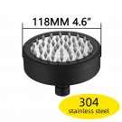 light yellow_Ciencia Space Aluminum Round Water Saving Shower Head with Shower Filter Detachable Can