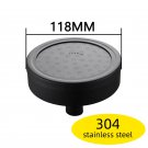 Stainless Black118mm_Ciencia Space Aluminum Round Water Saving Shower Head with Shower Filter Detach