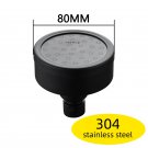 Stainless Black80mm_Ciencia Space Aluminum Round Water Saving Shower Head with Shower Filter Detacha