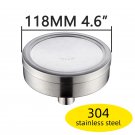Stainless Steel118mm_Ciencia Space Aluminum Round Water Saving Shower Head with Shower Filter Detach