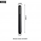 Black Shower Only_Brass Handheld Shower Head Round Hand Held Bath Sprinkler White/Brushed Gold/Chrom