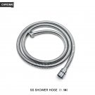 Chrome Hose Only_Brass Handheld Shower Head Round Hand Held Bath Sprinkler White/Brushed Gold/Chrome