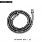 Grey Hose Only_Brass Handheld Shower Head Round Hand Held Bath Sprinkler White/Brushed Gold/Chrome/G