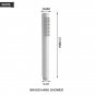 White Shower Only_Brass Handheld Shower Head Round Hand Held Bath Sprinkler White/Brushed Gold/Chrom