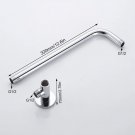 Holder Rack Round_EVERSO 12/10/8 inch Rainfall Shower Head Stainless Steel Ultra-thin Shower Heads C