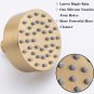 Brushed Gold_Bathroom Solid Stainless Steel High Pressure Small Matte Black Rain Shower Head Wall Mo