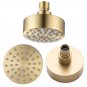 Matte black_Bathroom Solid Stainless Steel High Pressure Small Matte Black Rain Shower Head Wall Mou