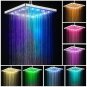 B_Digital LED Shower Head Color Changing Temperature Sensor Handheld Showers Sprayer Water Saving Sh
