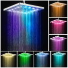 E_Digital LED Shower Head Color Changing Temperature Sensor Handheld Showers Sprayer Water Saving Sh