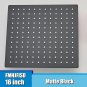 matte black_16 Inch Black Square Shower Head Rainfall Shower Accessories Stainless Steel Top Bathro