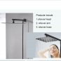 square 8 inch_Chrome Wall Mounted Ultrathin Square 8" Shower Head + Brass Shower Arm + 150cm Srainle