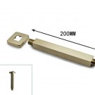 square top arm_Brushed Gold Rainfall Shower Head Bathroom Stainless Steel 8/10/12 Inch Top Shower He