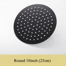 plum_Chrome/Matte Black /8"/10"/12" Square Round Shower Head Rainfall Water Saving Ultra-thin Stainl