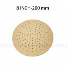 Brushed gold 8_Bathroom Rain shower head stainless steel Ultrathin water pressurize shower head in r